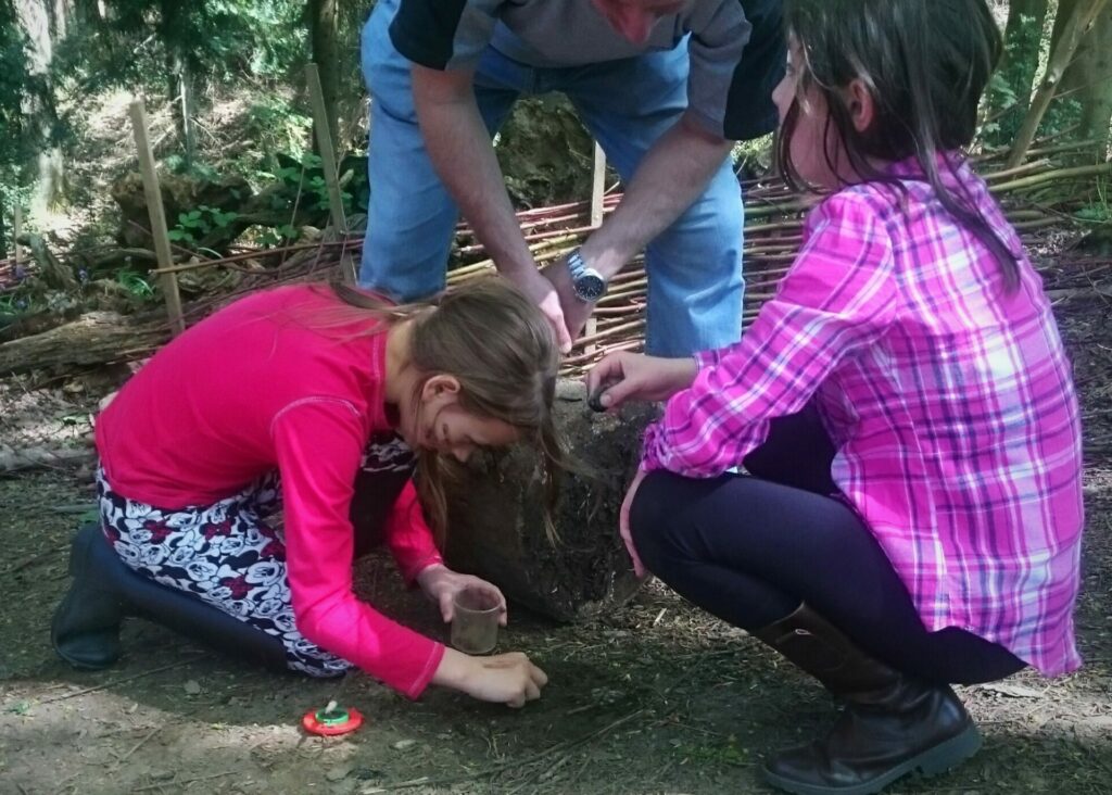The World Outside Forest School - bug hunt