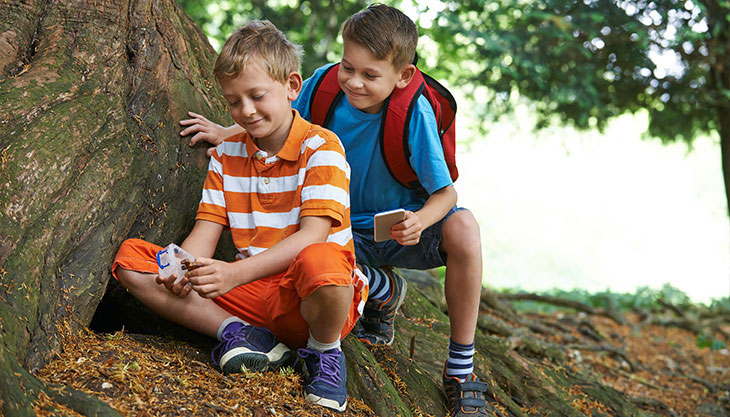 Geo-caching with Kids