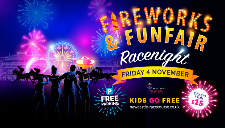 Firework and Funfair Racenight, Newcastle Racecourse