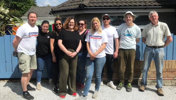 Group Of Volunteers From Nationwide Help Diverse Abilities Charity