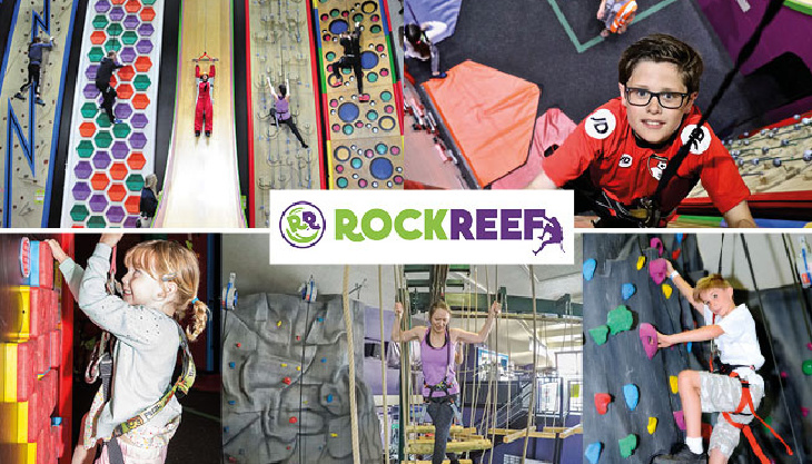 Clip ’n Climb and HighLine family fun at RockReef indoor activity centre in Bournemouth