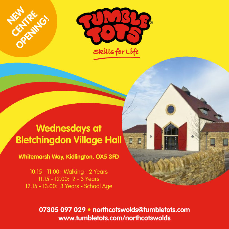 Tumble Tots North Cotswolds launch in Bletchingdon