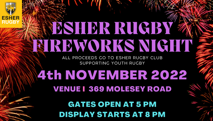 Esher Rugby Fireworks Night