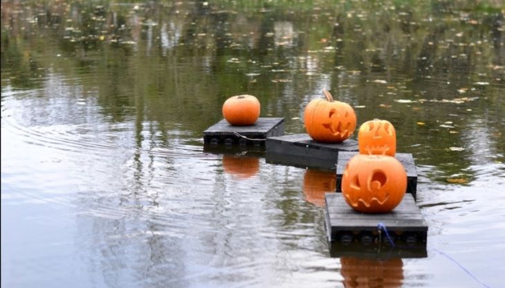 Sarehole Mill Pumpkin Flotilla