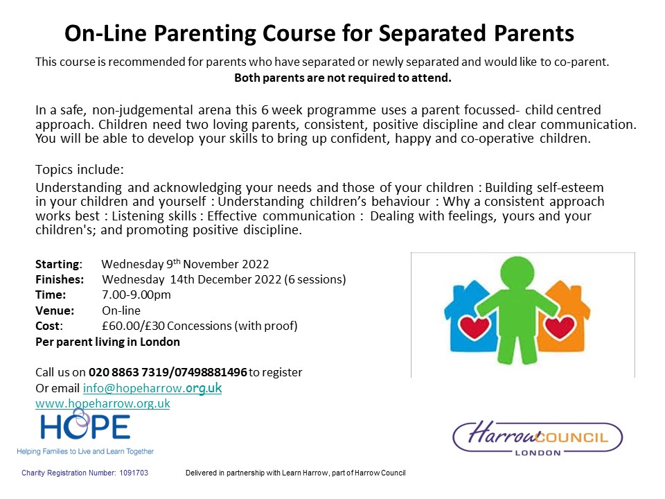 On-Line Parenting Course for Separated Parents