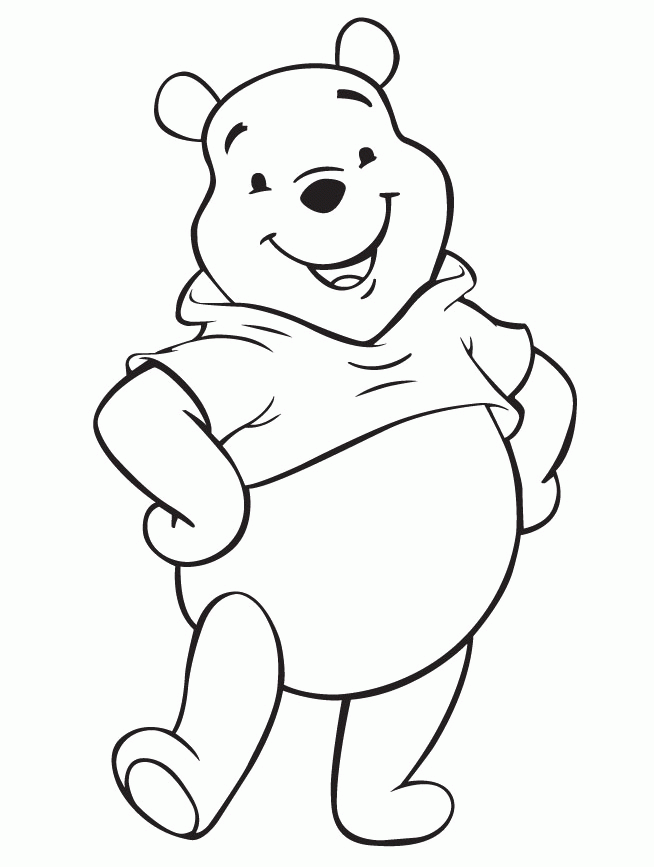 Winnie the Pooh Colouring page | Raring2go!