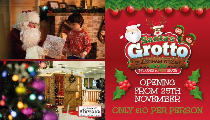 Santa’s Grotto at Billingham Forum – Including a FREE Ice Skate!