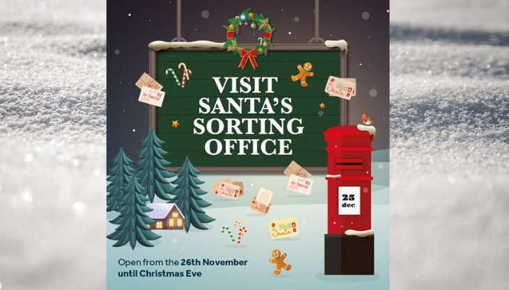 Visit Santa’s Sorting Office at the Kingfisher Shopping Centre in Redditch