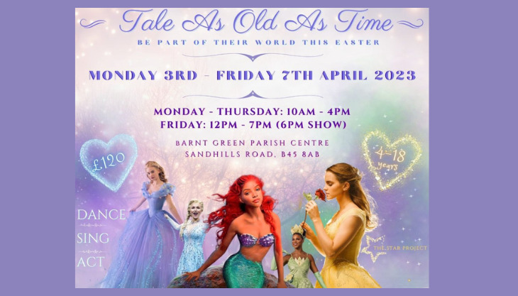 Star Project -Tale As Old As Time Easter Workshop in Barnt Green
