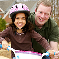 Child-dad-bike-
