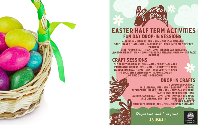 Easter Half Term Activities at Trafford Libraries