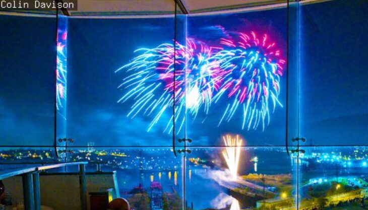 Fireworks, Segedunum Roman Fort, Wallsend