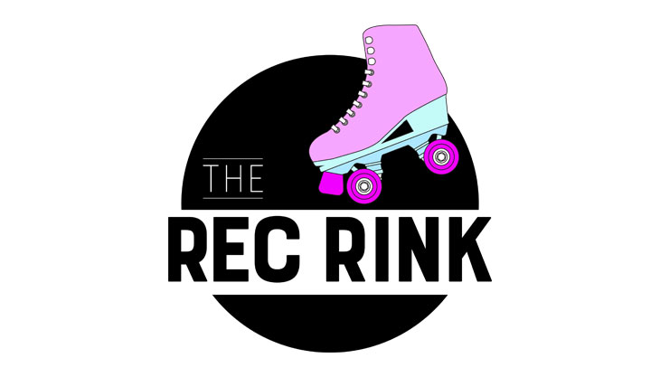 The Rec Rink Horsham, pink and black logo. Win a family ticket