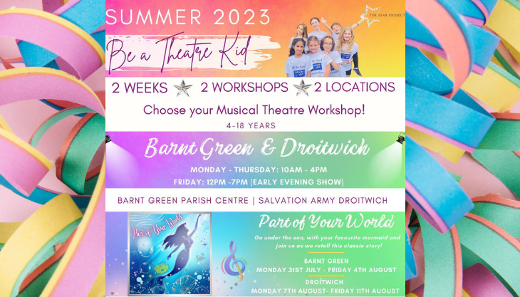 Join The Little Mermaid for Part of This World Workshop this summer with The Star Project