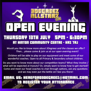 3 Degreez Allstarz open evening