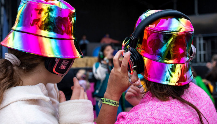 Silent Disco in the Cloisters at Forge Mill Needle Museum