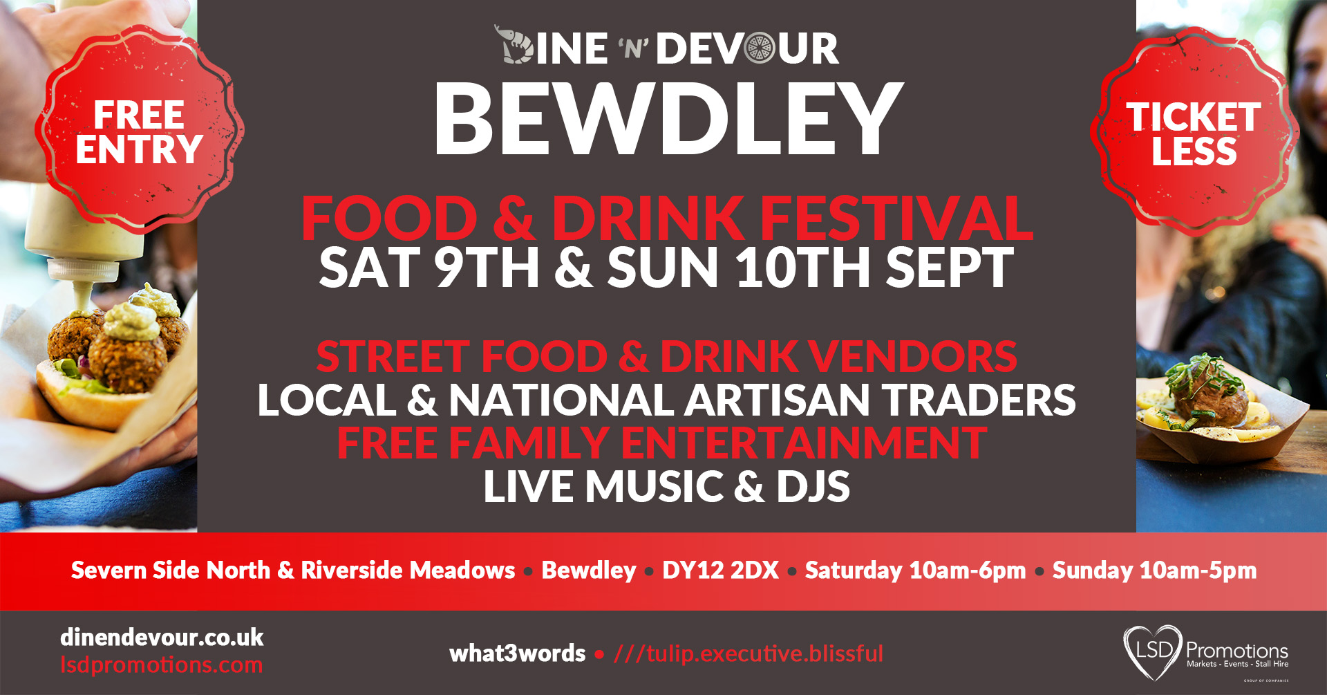 Dine ‘N’ Devour | Food Artisan Festival | Bewdley