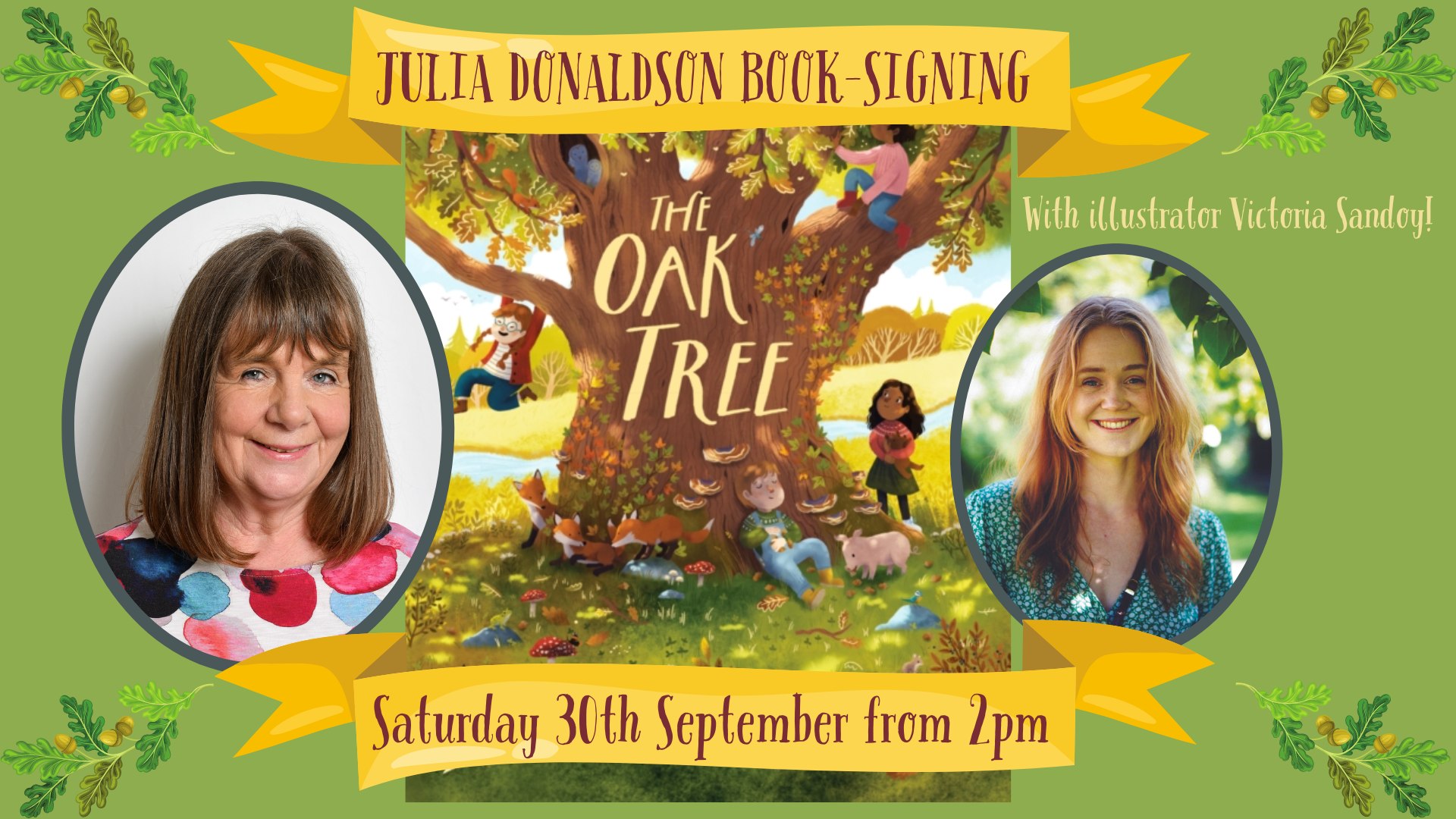 Julia Donaldson Book Signing for The Oak Tree