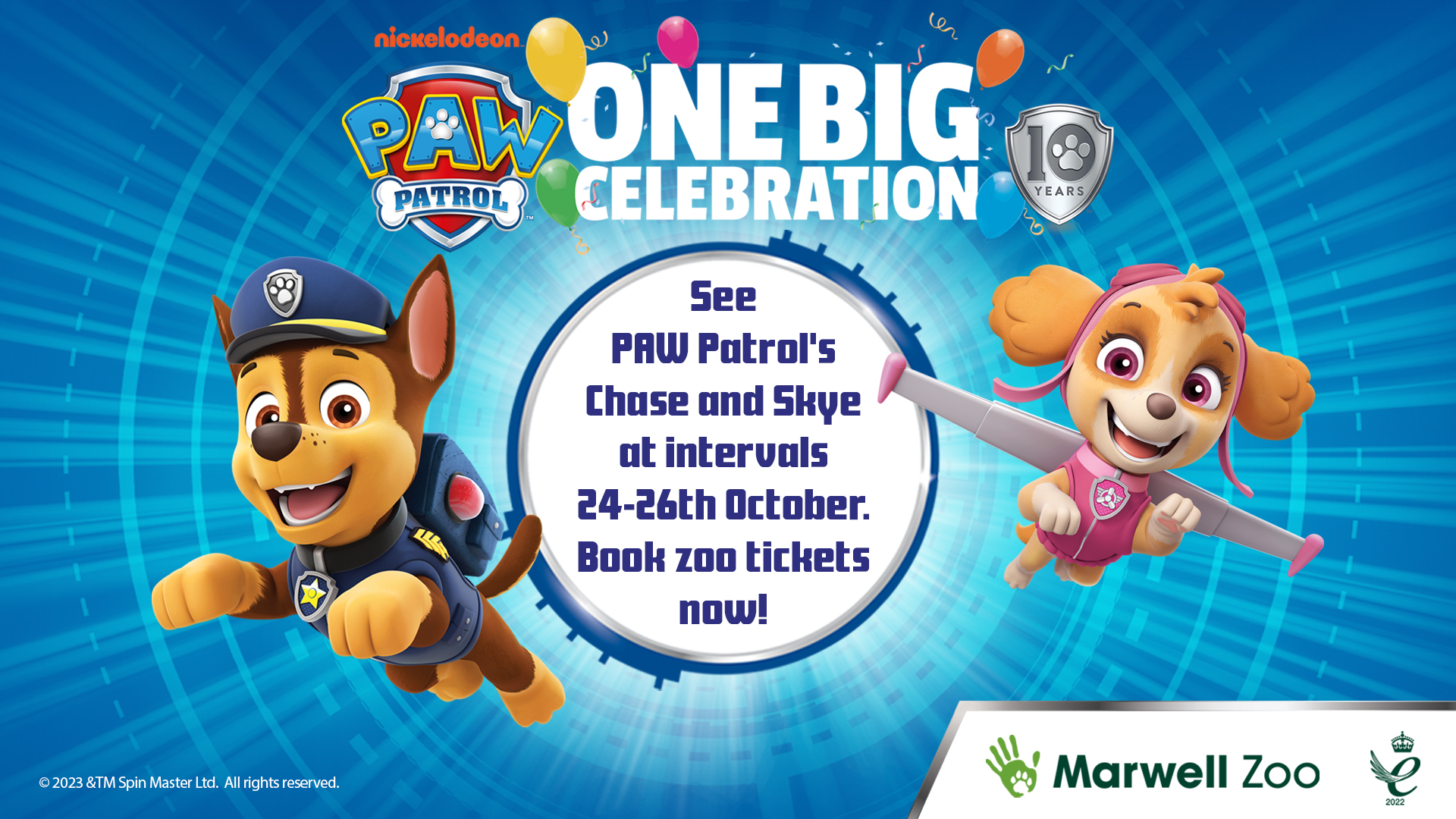 PAW Patrol are visiting Marwell!