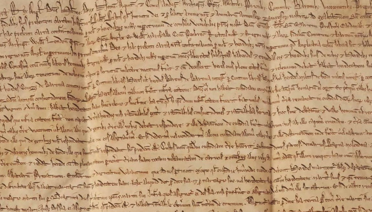 Magna Carta on display at Hereford Cathedral