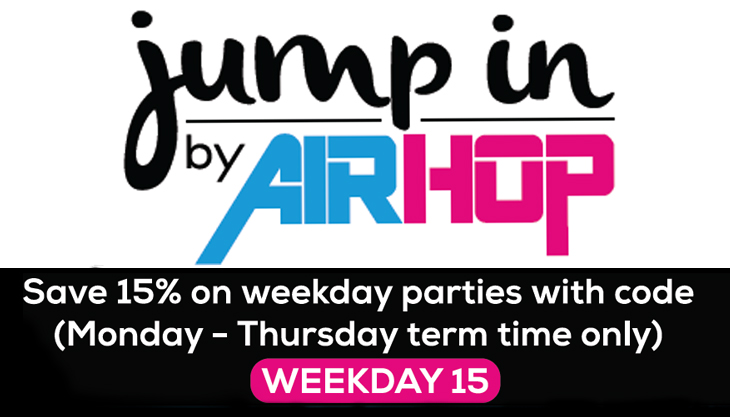 15% off Weekday Parties at Jump In Esher