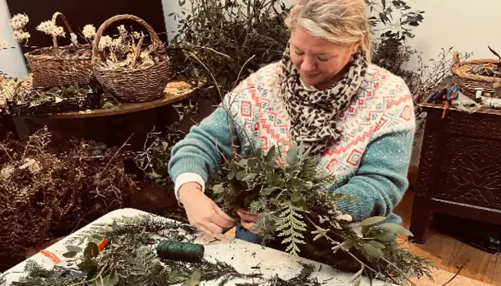 Luxury Wreath Making at Field Flowers, Haslemere