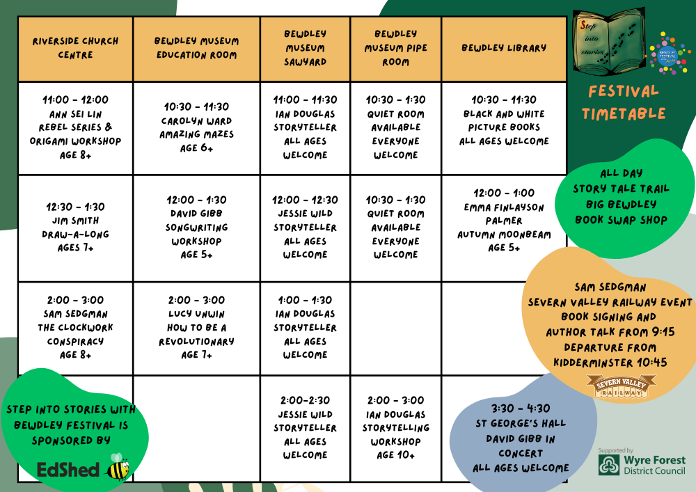 Step Into Stories 2025 Festival Timetable