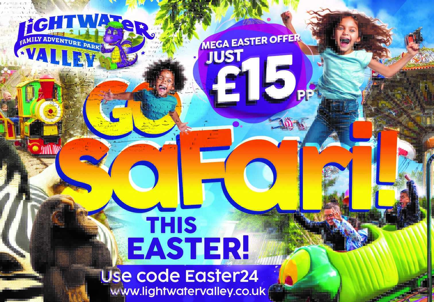 Go Safari this Easter at Lightwater Valley