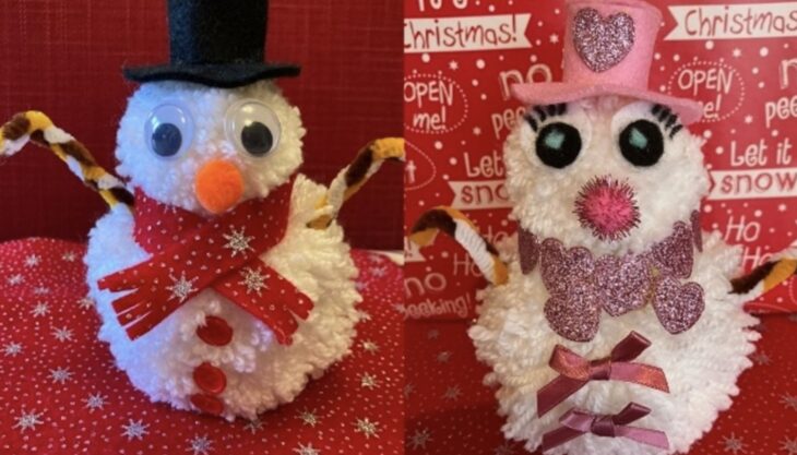 Christmas Pom Pom Snowmen – Dapdune Wharf