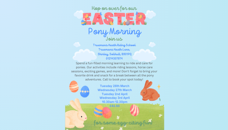 Pony for the Morning – Easter at Truemans Heath Riding School