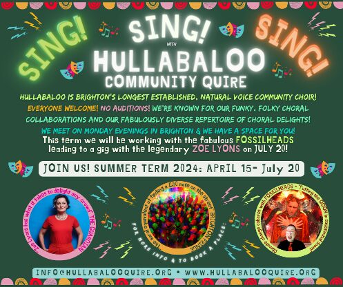Hullabaloo Community Choir open session – Join us for a taste of our term of Musical Mirth!