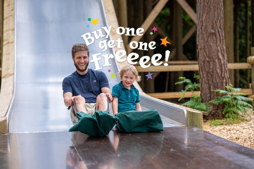 A Twiggle-tastic Treat for you: Buy One Get One Free at BeWILDerwood this Father’s Day!