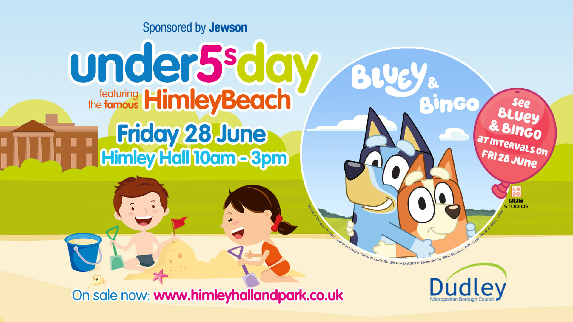 Win a family ticket* to Under 5s fun day at Himley Hall 2024.