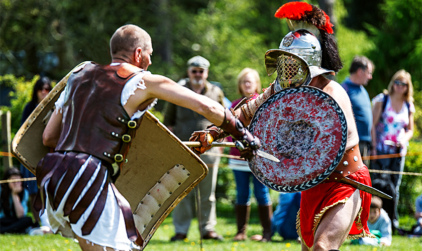 Roman Gladiators fight to the death at Chiltern Open Air Museum this weekend