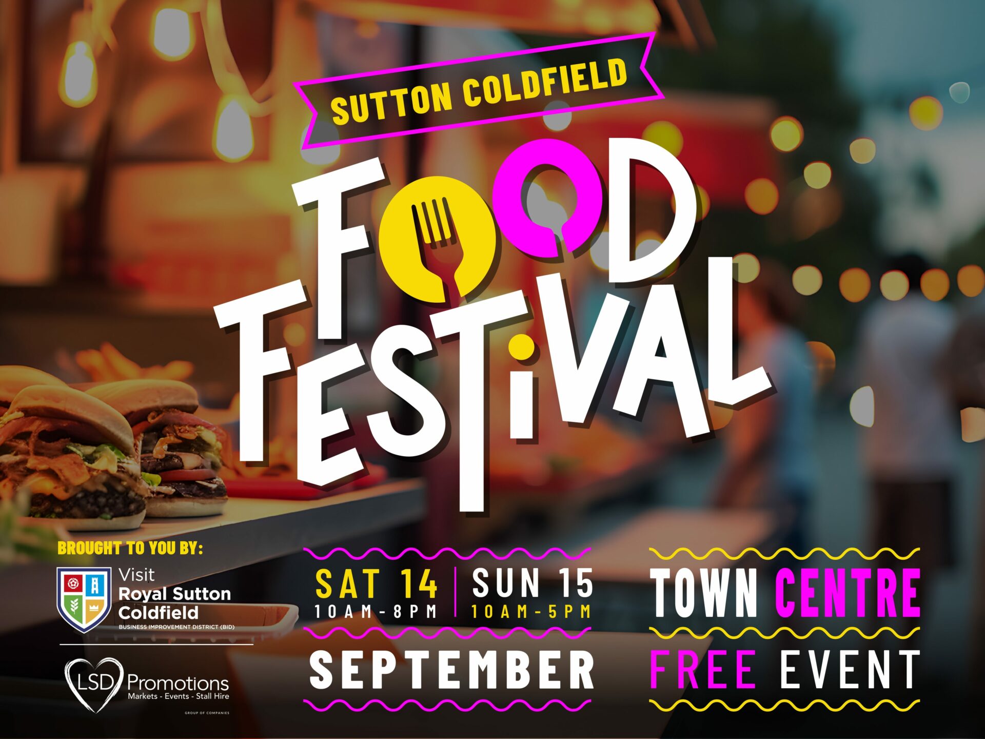 Sutton Coldfield Food Festival | 14th & 15th September | FREE EVENT!