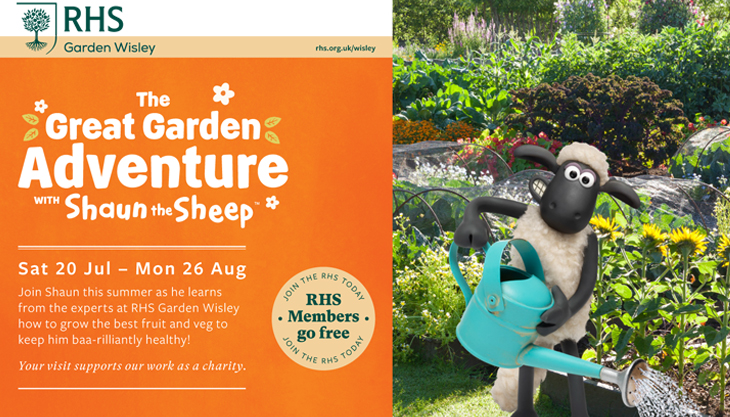 Baa-rilliant summer fun with Shaun the Sheep at RHS Garden Wisley