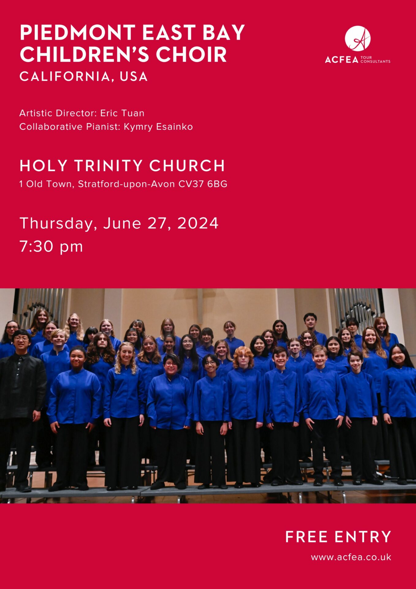 Concert by the Piedmont East Bay Children’s Choir