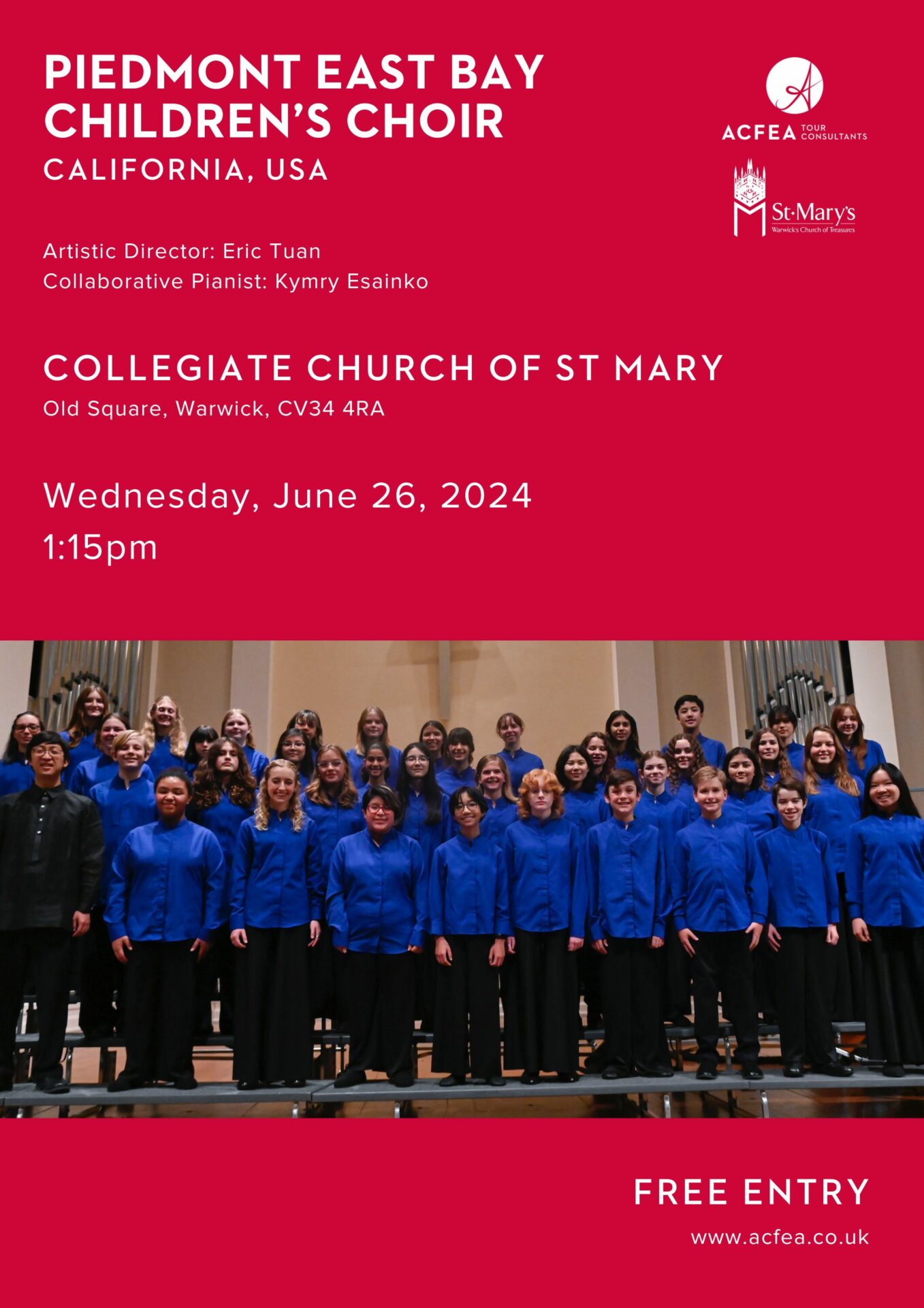 Concert by the Piedmont East Bay Children’s Choir