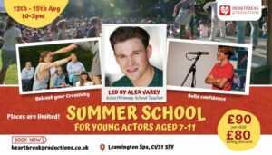 heartbreak youth acting summer school leamington spa