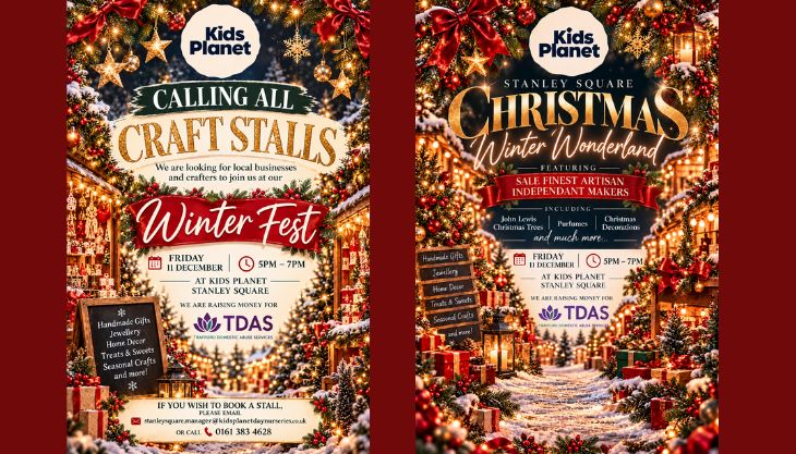 Kids Planet Stanley Square Christmas Winter Wonderland