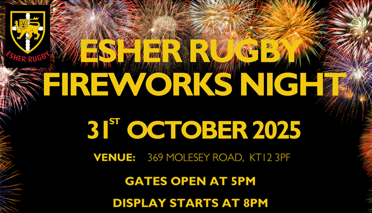 Esher Rugby Fireworks Night 2025