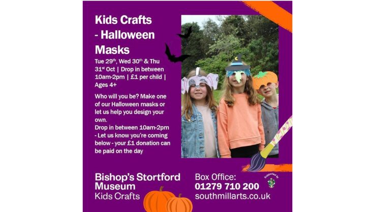 Kids Crafts – Halloween Masks at Bishops Stortford Library