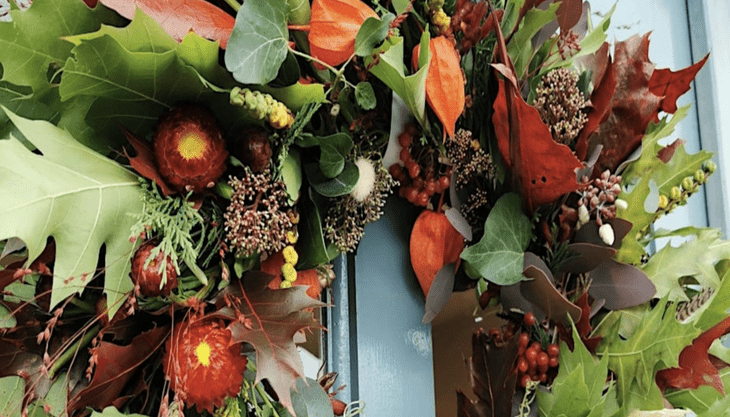 Autumn Wreath Workshop – Poppies and Peonies, Horsell