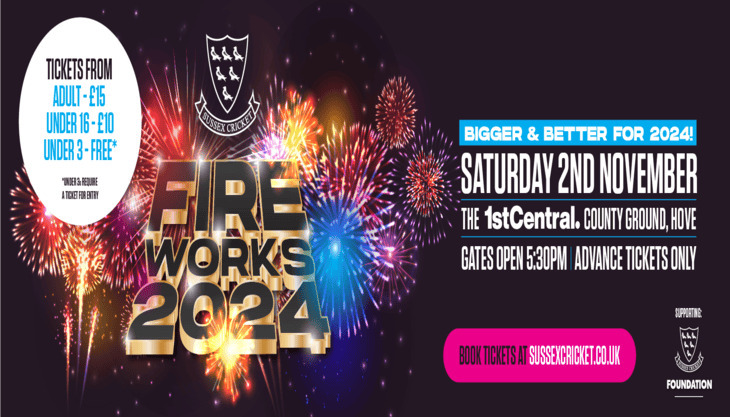 Sussex Cricket Fireworks 2024