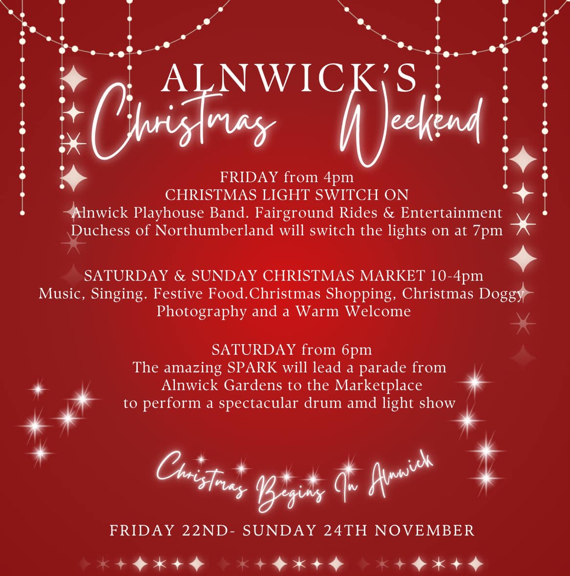 Alnwick Christmas Weekend