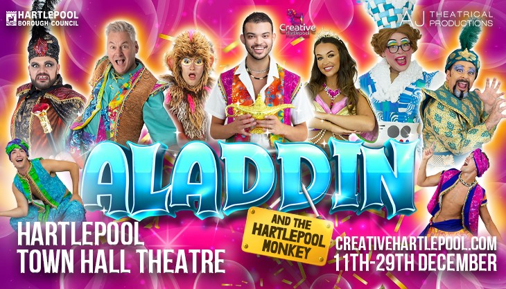 Win 4 tickets to see Aladdin and The Hartlepool Monkey