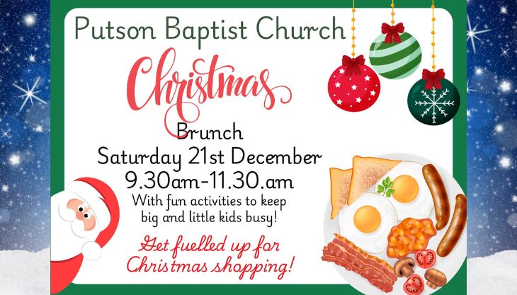 Christmas Brunch – free event at Putson Baptist Church