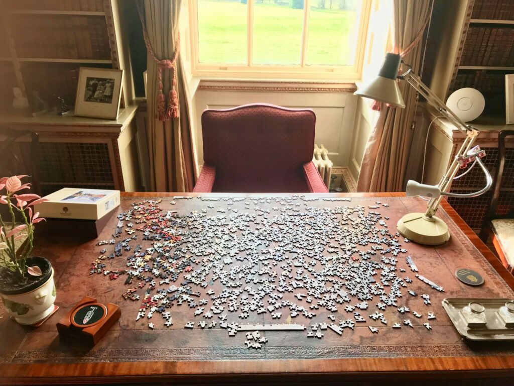 puzzle as seen on hagley hall guided house tours 