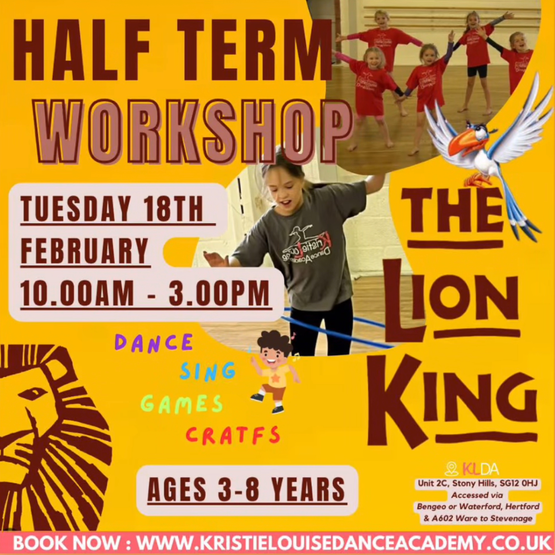 The Lion King Half Term Workshop