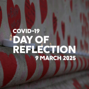 Day of Refection logo on the National Covid Memorial Wall